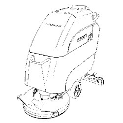Manual 5300T Automatic Scrubber